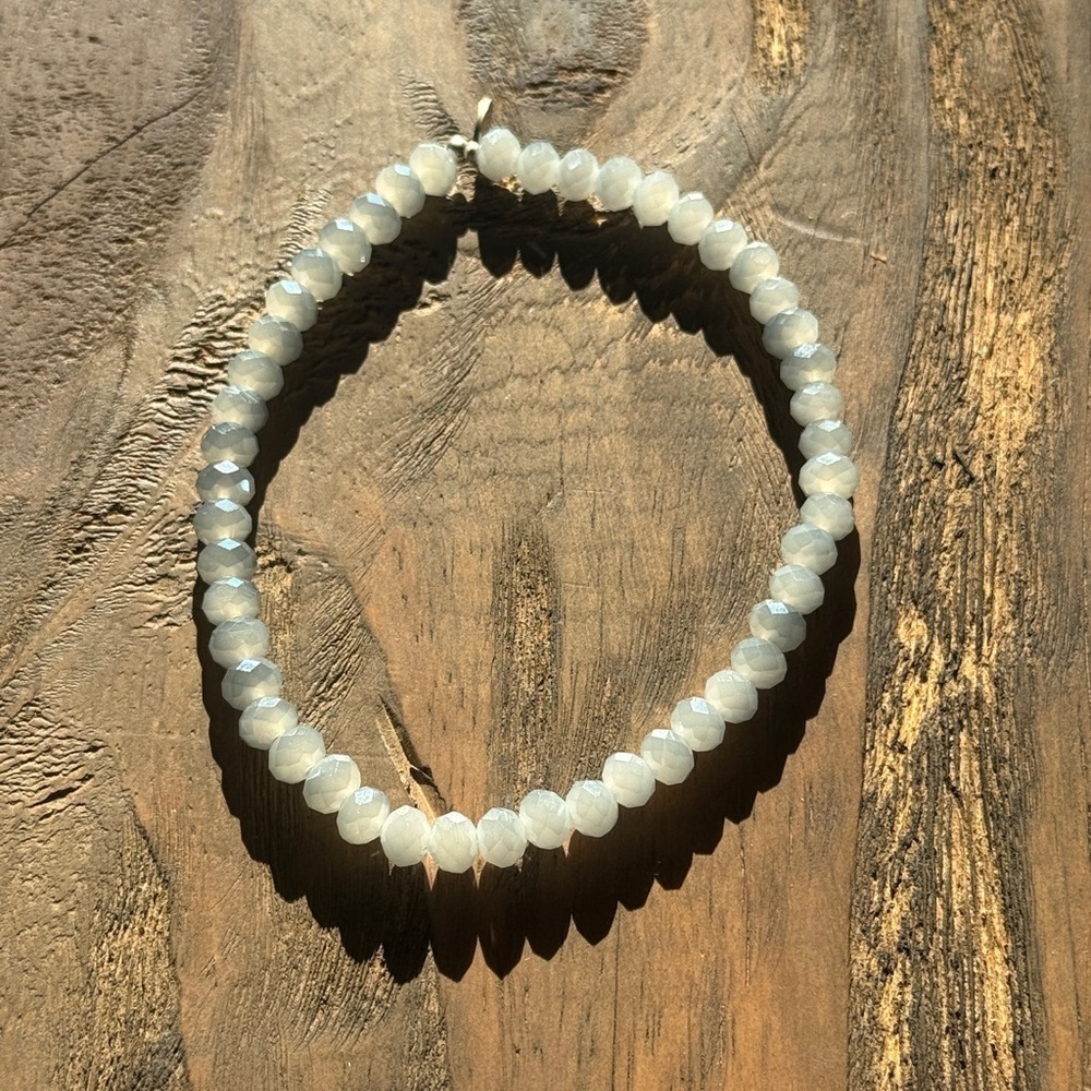 Elegant Silver Beaded Bracelet
